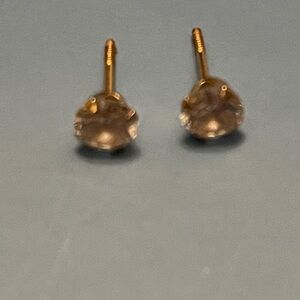 Chic Gold and "Diamond" Crystal Earrings